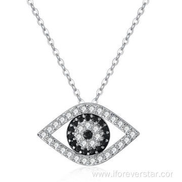 whole sale price eye necklace silver